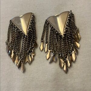 Vintage Fringe Clip-On Earrings